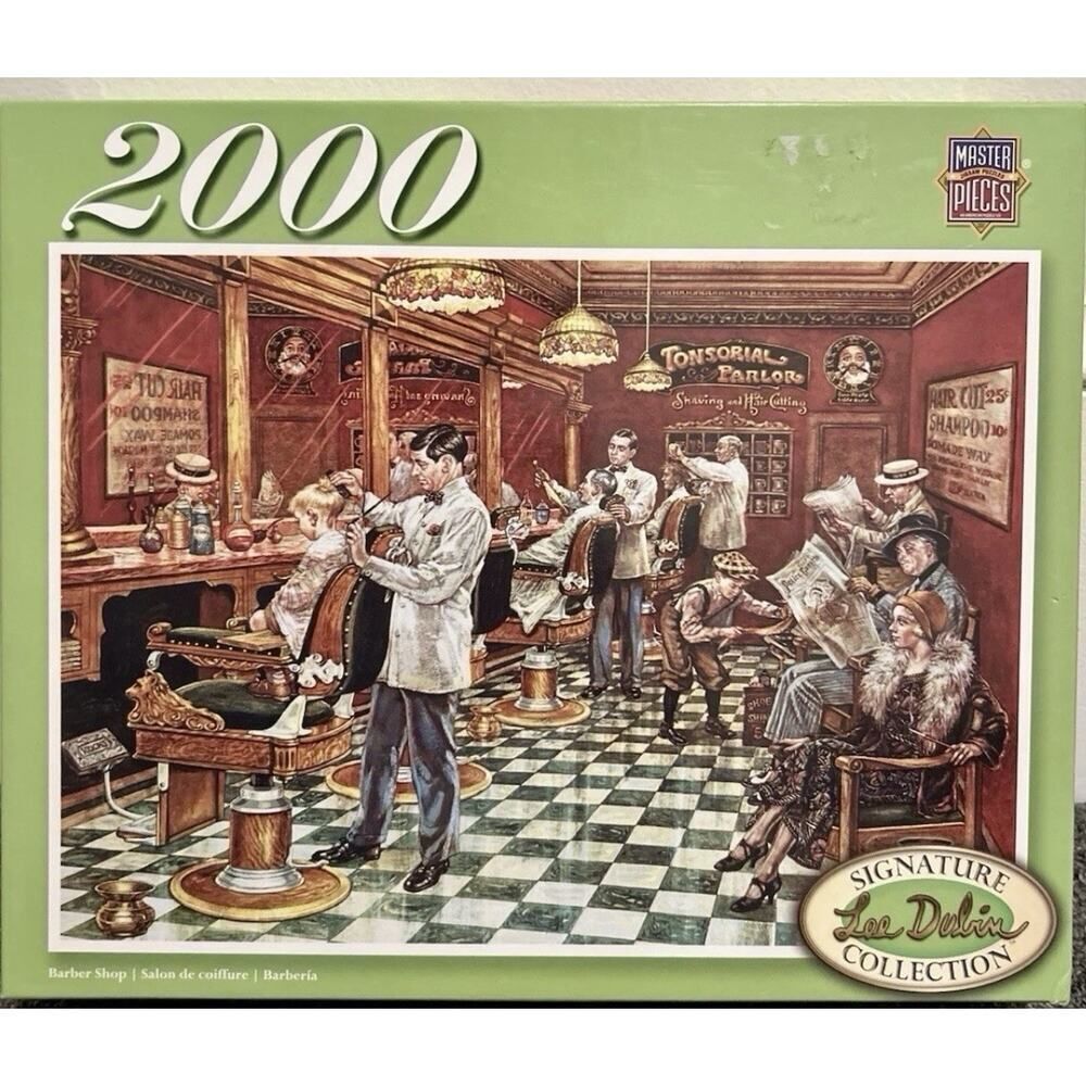 Lee Dubin Signature Collection Barber Shop 2000 Masterpieces Jigsaw Puzzle